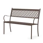 مقعد خارجي قابل للتكديس مصنوع من الفولاذ المجلفن، صنع في إيطاليا - سيليا Viadurini