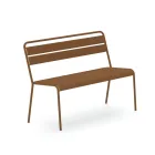 مقعد حديقة قابل للتكديس بهيكل من الفولاذ المجلفن، صنع في إيطاليا - رالف Viadurini