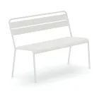 مقعد حديقة قابل للتكديس بهيكل من الفولاذ المجلفن، صنع في إيطاليا - رالف Viadurini