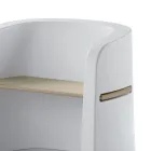 مقعد حديقة من البولي إيثيلين وخشب البتولا صنع في إيطاليا - تالولا Viadurini