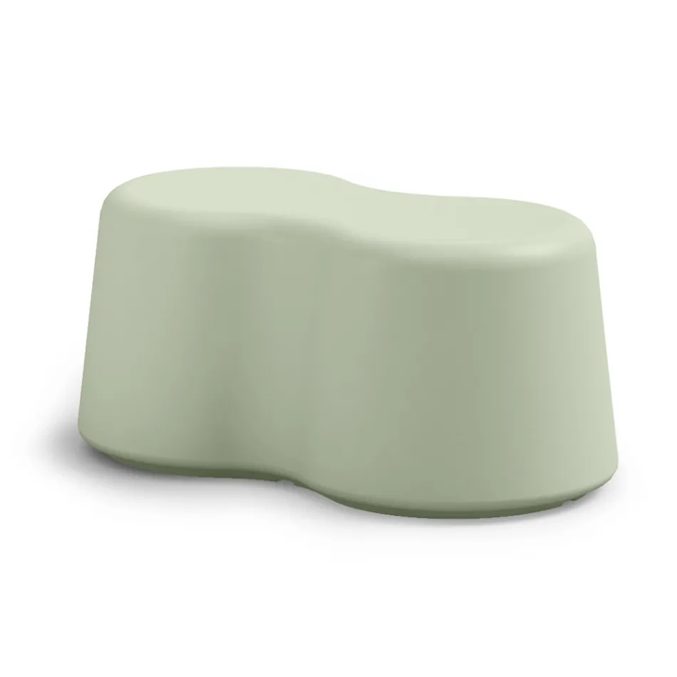 مقعد داخلي متموج من البولي إيثيلين الملون صنع في إيطاليا - ماريون Viadurini