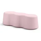 مقعد داخلي متموج من البولي إيثيلين الملون صنع في إيطاليا - ماريون Viadurini