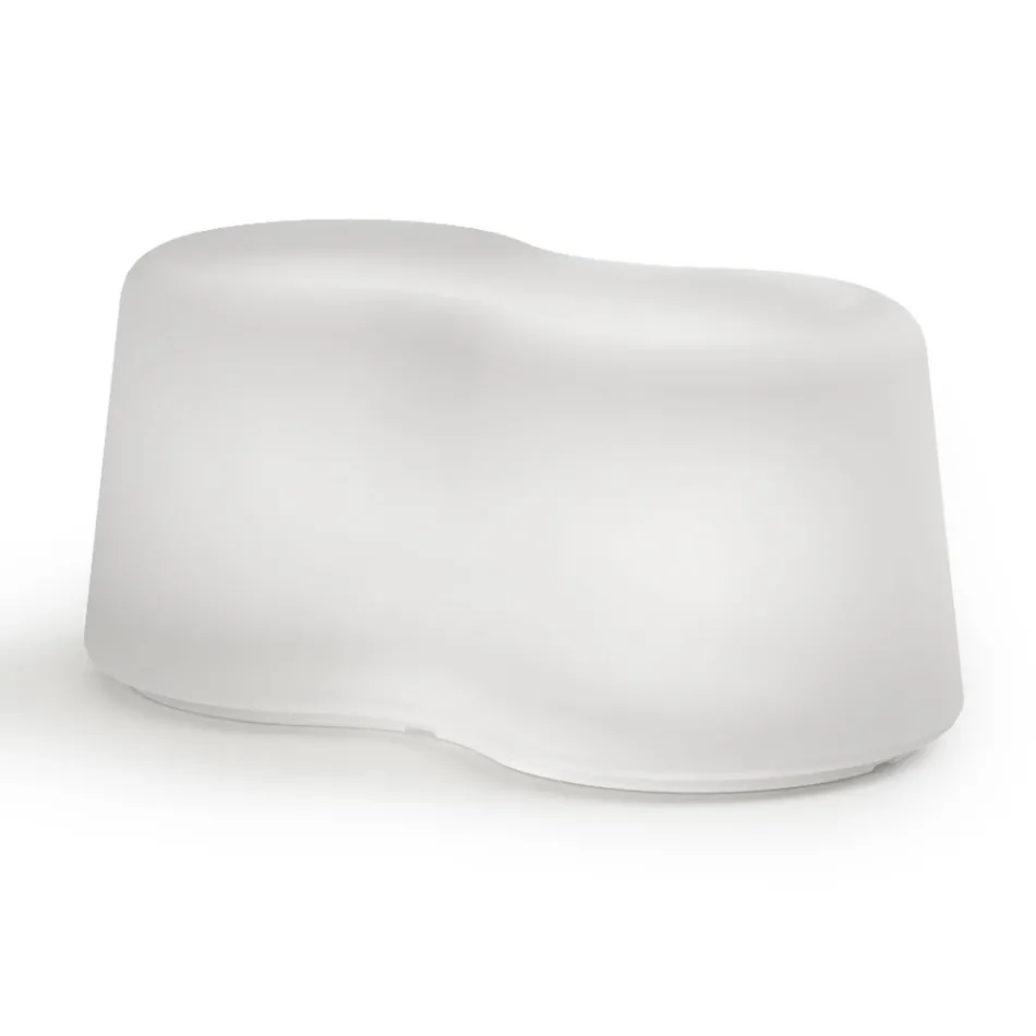 مقعد خارجي مموج من البولي إيثيلين صنع في إيطاليا - بريندا Viadurini