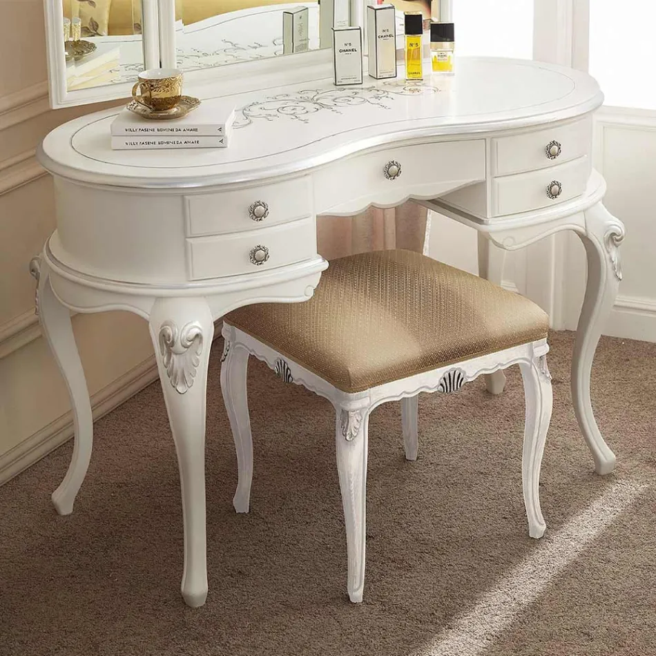 مشط مكياج خشبي كلاسيكي مع مرآة - صنع في إيطاليا - كامبريدج Viadurini