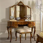 مشط مكياج خشبي كلاسيكي مع مرآة - صنع في إيطاليا - كامبريدج Viadurini