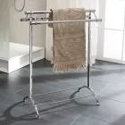 حامل مناشف حمام نحاسي عتيق، صنع في إيطاليا - أريستيد Viadurini