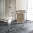 حامل مناشف حمام نحاسي عتيق، صنع في إيطاليا - أريستيد Viadurini