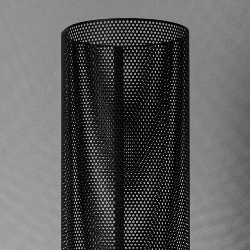 مصباح أرضي مع موزع معدني مثقب صنع في إيطاليا - تعال Viadurini