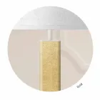 مصباح أرضي بتصميم عصري مصنوع من المعدن مع غطاء قماشي مصنوع في إيطاليا - Jump Viadurini