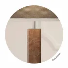 مصباح أرضي بتصميم عصري مصنوع من المعدن مع غطاء قماشي مصنوع في إيطاليا - Jump Viadurini