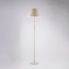 مصباح أرضي وغطاء مصباح من الخشب والحديد، صنع في إيطاليا، للديكور الداخلي - توسكانا Viadurini