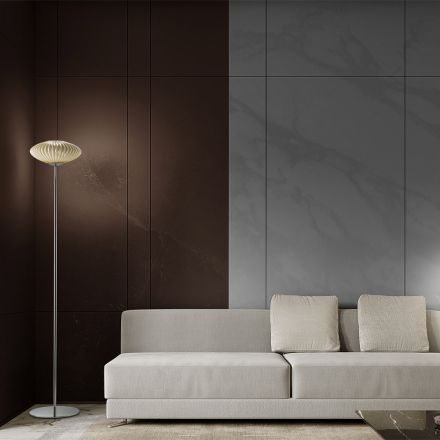 مصباح أرضي من الزجاج الفينيسي المضلع والمنفوخ يدويًا - دافني Viadurini