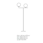 مصباح أرضي حديث من زجاج البندقية المنفوخ يدويًا - سنو Viadurini