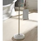 حامل مناشف عتيق بثلاثة أذرع من النحاس والسيراميك - ليون Viadurini