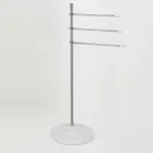 حامل مناشف عتيق بثلاثة أذرع من النحاس والسيراميك - ليون Viadurini