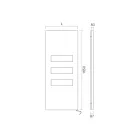 صفيحة تسخين كهربائية من الفولاذ الكربوني مصنوعة في إيطاليا - مُحلى Viadurini