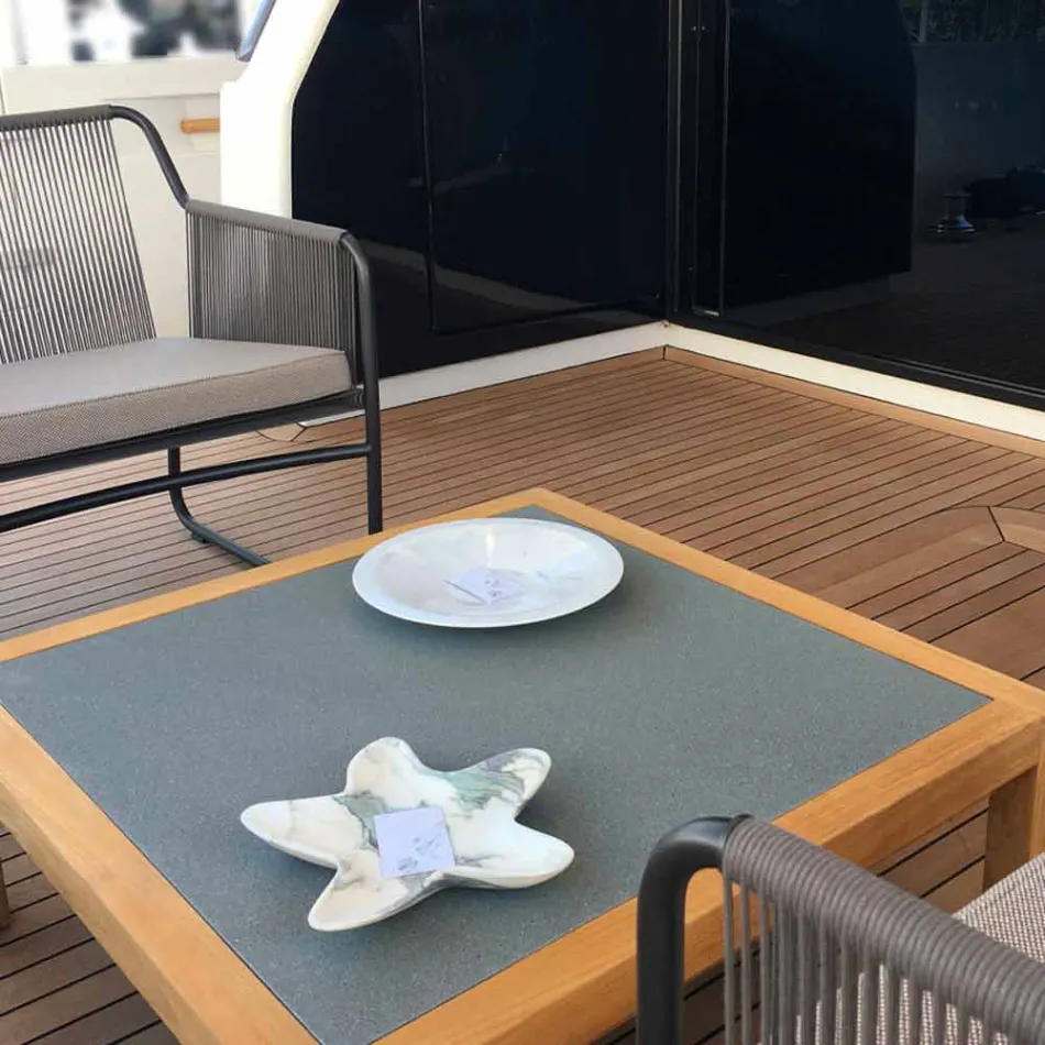 صحن رخامي حديث على شكل نجمة بحر، صنع في إيطاليا - تيتشيو Viadurini