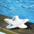 صحن رخامي حديث على شكل نجمة بحر، صنع في إيطاليا - تيتشيو Viadurini