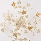 مصباح سقف معدني وكريستالي بستة أضواء، مناسب للديكورات الداخلية ذات الطابع الراقي - أوركيد Viadurini