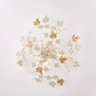 مصباح سقف معدني وكريستالي بستة أضواء، مناسب للديكورات الداخلية ذات الطابع الراقي - أوركيد Viadurini