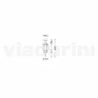 مصباح سقف خارجي مصنوع من الألومنيوم المصبوب في إيطاليا، أنيكا Viadurini