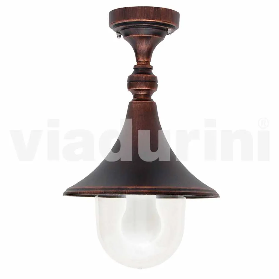 مصباح سقف للحديقة مصنوع من الألومنيوم المصبوب في إيطاليا، أنوسكا Viadurini