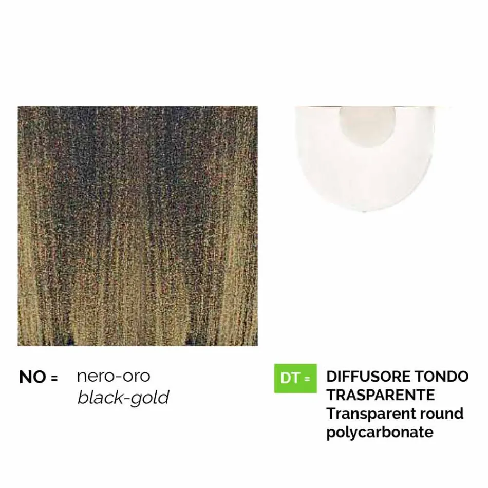 مصباح سقف للحديقة مصنوع من الألومنيوم المصبوب في إيطاليا، أنوسكا Viadurini