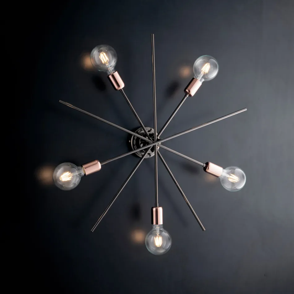 مصابيح سقف حديدية مصنوعة في إيطاليا للديكور الداخلي - هولندا Viadurini