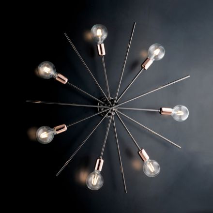 مصابيح سقف حديدية مصنوعة في إيطاليا للديكور الداخلي - هولندا Viadurini