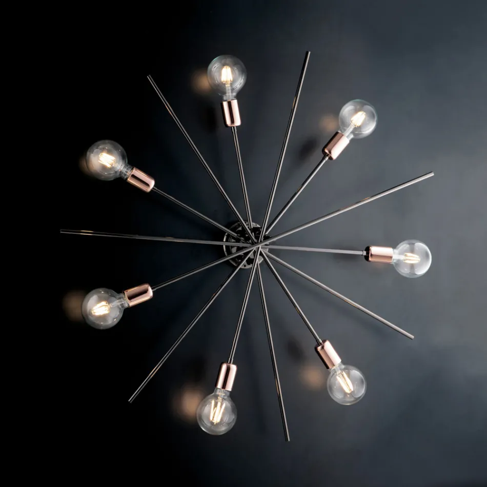 مصابيح سقف حديدية مصنوعة في إيطاليا للديكور الداخلي - هولندا Viadurini