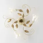 مصباح سقف من الحديد المطلي باللون العاجي، صنع في إيطاليا، للديكور الداخلي - مراكش Viadurini