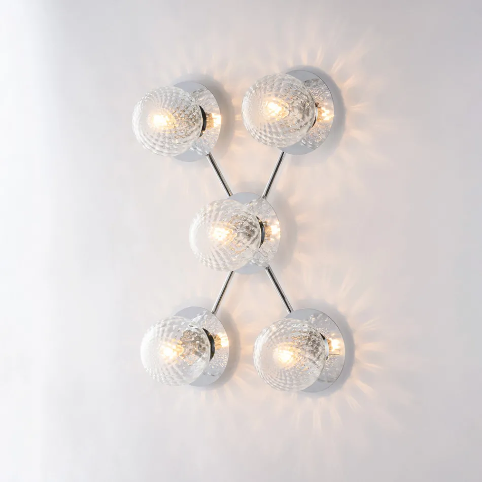 مصباح سقف حديدي مصنوع في إيطاليا لتزيين الديكور الداخلي - كومو Viadurini