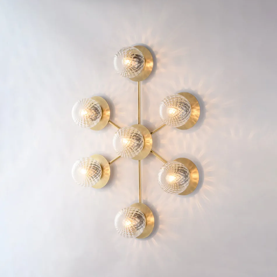 مصباح سقف حديدي مصنوع في إيطاليا لتزيين الديكور الداخلي - كومو Viadurini