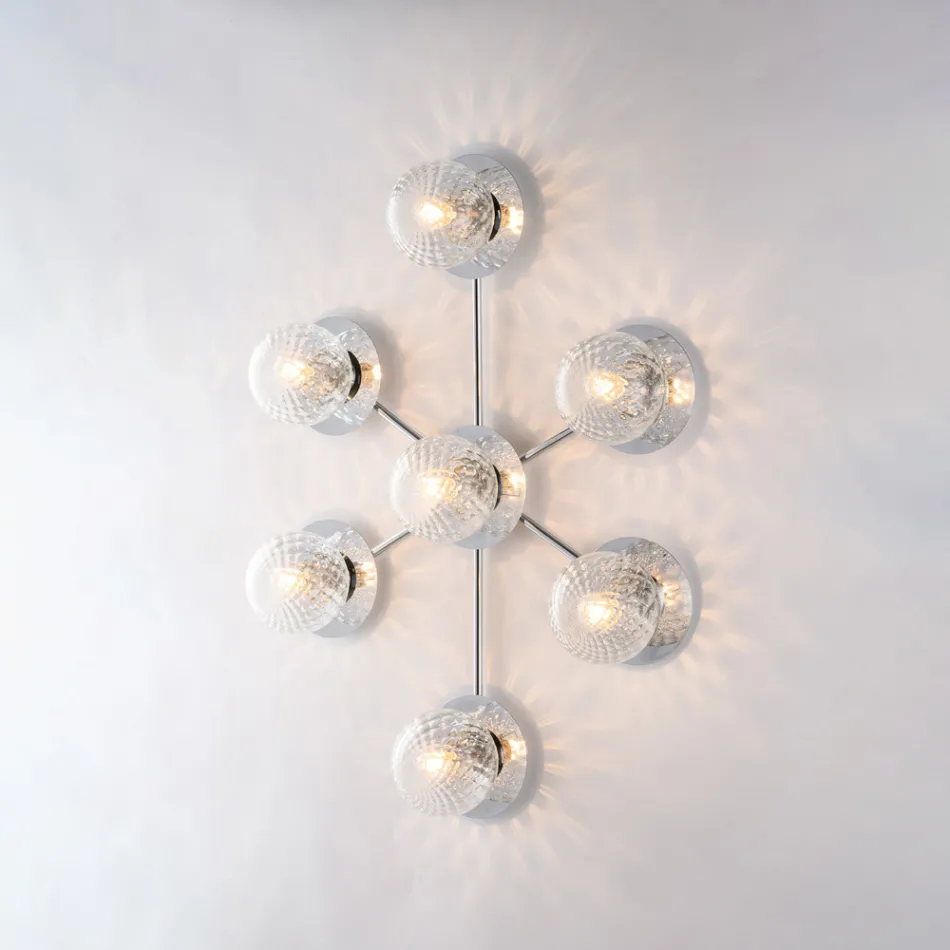 مصباح سقف حديدي مصنوع في إيطاليا لتزيين الديكور الداخلي - كومو Viadurini