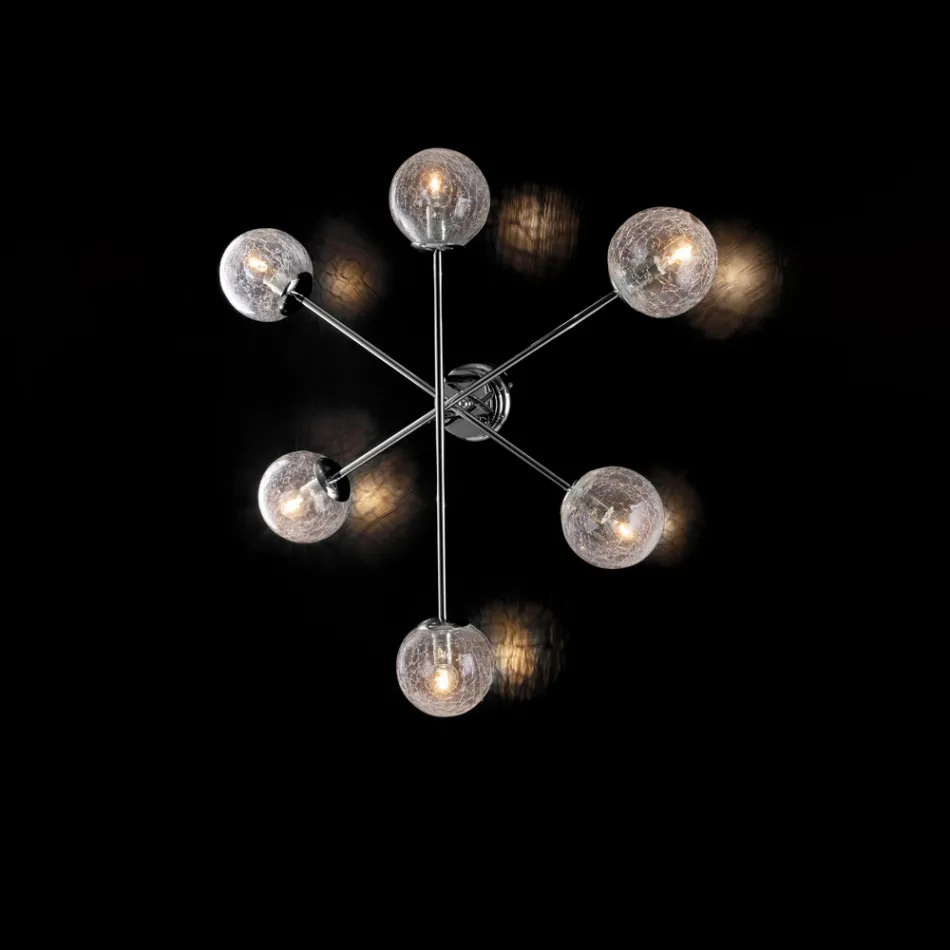 مصباح سقف حديدي مصنوع في إيطاليا لتزيين الديكور الداخلي - موناكو Viadurini