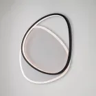 مصباح سقف معدني LED أسود وأبيض من نوع Ophiuchus للإضاءة الداخلية Viadurini