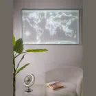 كرة أرضية مضيئة من أماريس مصنوعة من زجاج شبكي، صنع في إيطاليا Viadurini