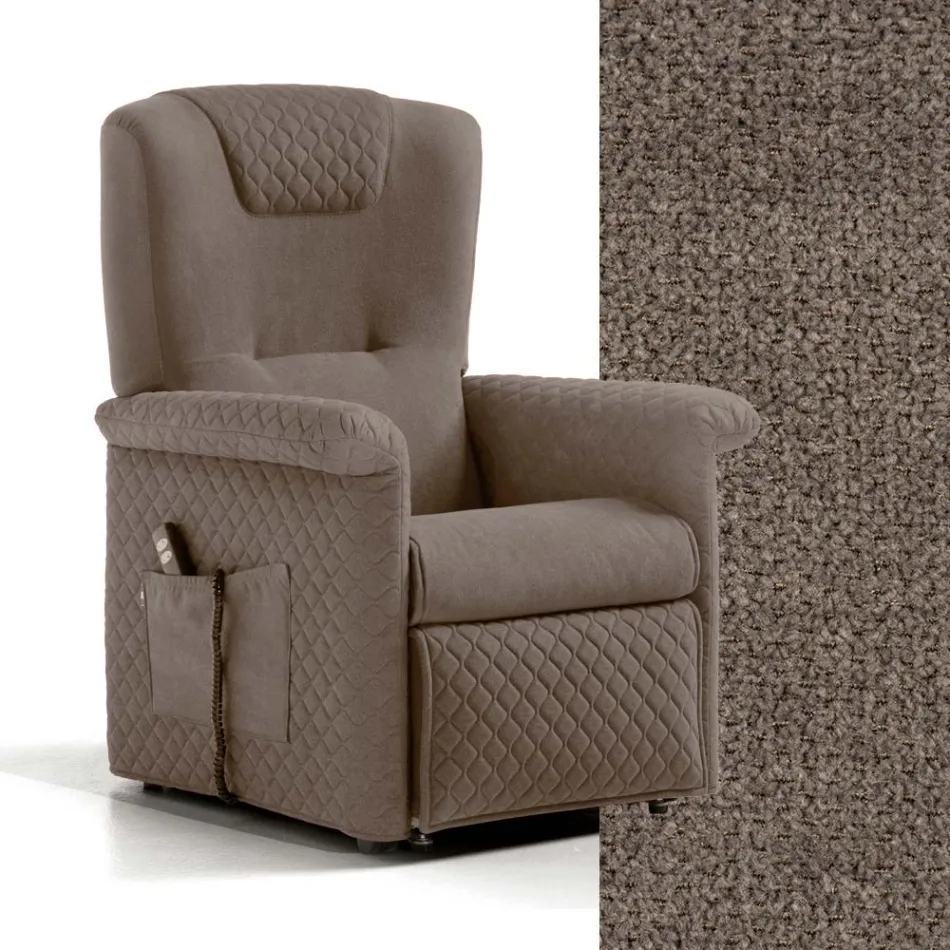 كرسي رفع بمحركين ووظائف رفع/استرخاء/سرير، صنع في إيطاليا - جورجيا Viadurini