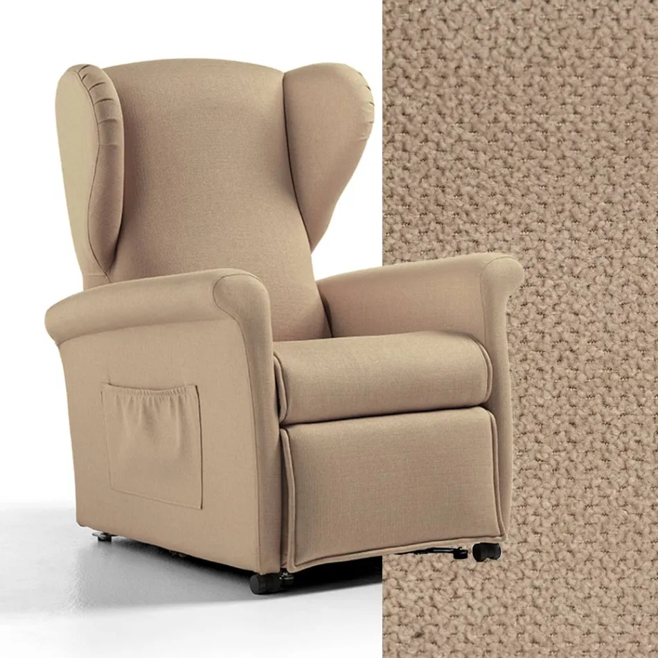 كرسي رفع مزود بوظائف الرفع والاسترخاء والسرير، صنع في إيطاليا - تاليتا Viadurini