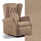 كرسي رفع قماشي مع وظائف رفع واسترخاء وسرير - رومينا Viadurini