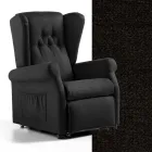 كرسي رفع قماشي مع وظائف رفع واسترخاء وسرير - رومينا Viadurini