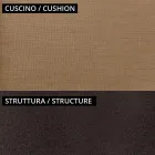 كرسي حديقة منخفض مصنوع من المعدن والوسادة، صنع في إيطاليا - فونتانا Viadurini