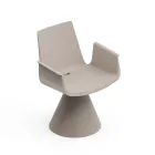 كرسي بذراعين خارجي بمساند ذراعين من البولي إيثيلين - حمام سباحة Viadurini