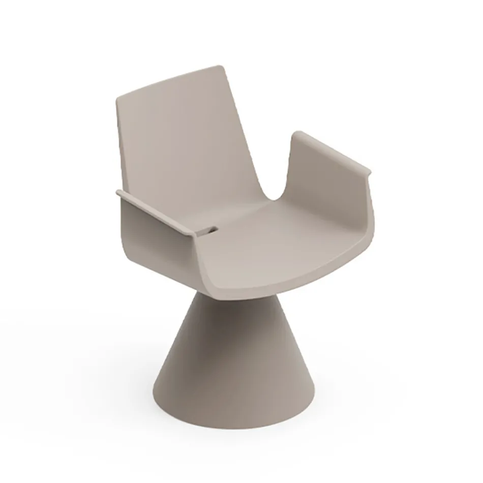 كرسي بذراعين خارجي بمساند ذراعين من البولي إيثيلين - حمام سباحة Viadurini