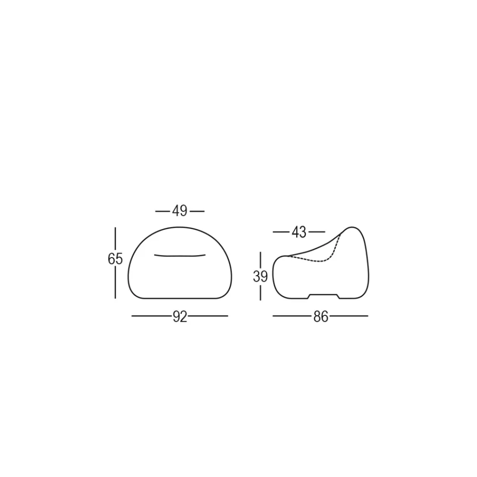 كرسي خارجي بتصميم من البولي إيثيلين الملون، صنع في إيطاليا - إرفين Viadurini