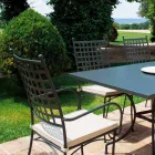 كرسي معدني خارجي قابل للتكديس، صنع في إيطاليا، 4 قطع - بيرا Viadurini