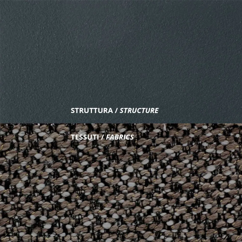 كرسي خارجي مصنوع من الفولاذ والبولي بروبيلين، صنع في إيطاليا - أستريد Viadurini