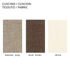 كرسي خارجي مصنوع من البولي إيثيلين مع وسادة من القماش، صنع في إيطاليا - بيليدا Viadurini