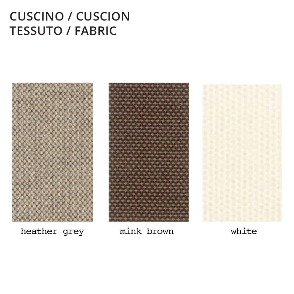 كرسي خارجي مصنوع من البولي إيثيلين مع وسادة من القماش، صنع في إيطاليا - بيليدا Viadurini