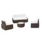 كرسي خارجي مصنوع من البولي إيثيلين مع وسادة من القماش، صنع في إيطاليا - بيليدا Viadurini